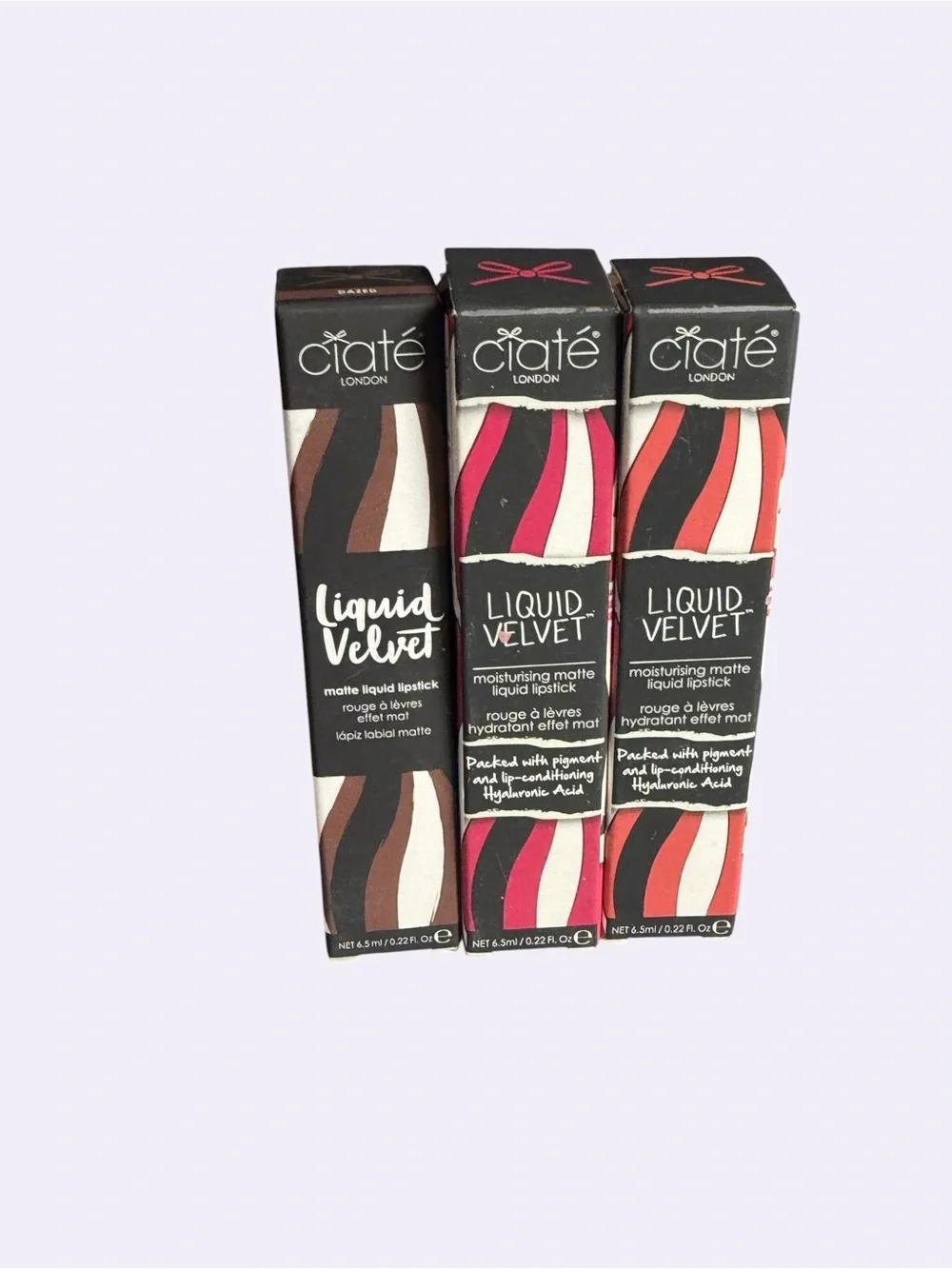 Ciaté Liquid Velvet Moisturising Matte Liquid Lipstick - Pink, Red, Nude